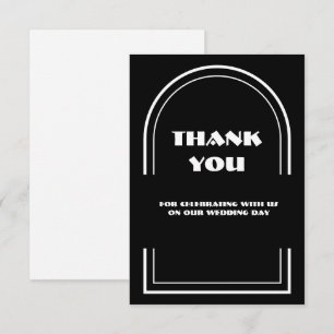 Cadre d'arche minimaliste Mariage Merci