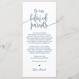 Cadre de Carte de remerciements pour les parents b
