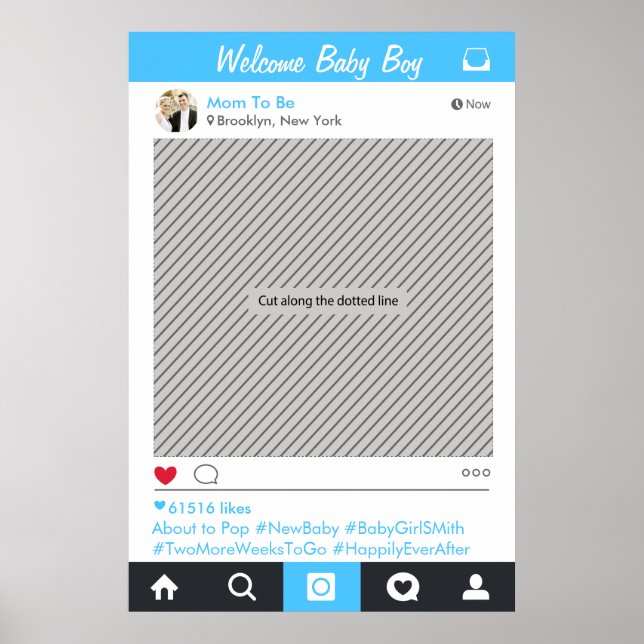 Cadre de fête pour réseaux sociaux Affiche de Prop (Devant)