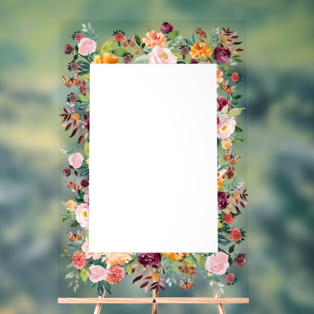 Cadre de fleurs de jardin anglais (Neutre)