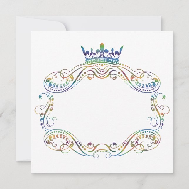 Cadre de médaillon avec invitation de la Couronne (Devant)