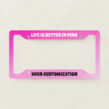 Cadre de plaque de Perfection Rose