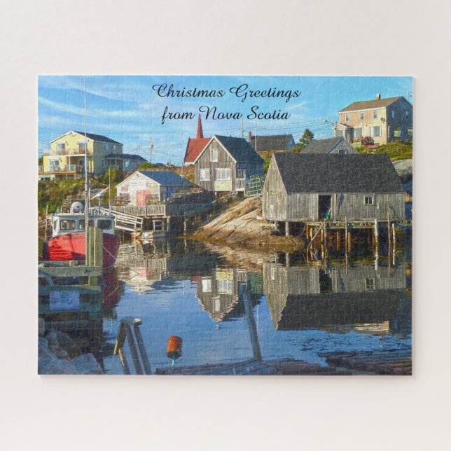 Cadre de port Nouvelle-Écosse. Puzzle (Horizontal)