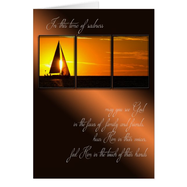 Cadre de Sympathie Sunset Sailboat (Devant)