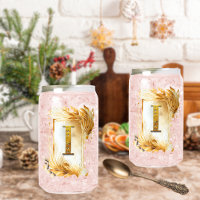Cadre décoratif doré avec monogramme lettre majusc