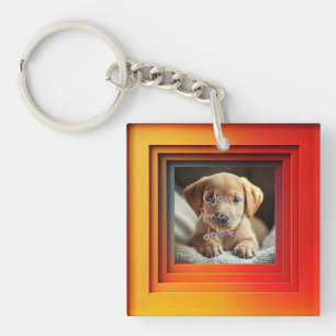 Cadre dégradé Red Orange personnalisable