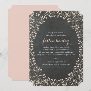 Cadre délicat   Invitation baby shower