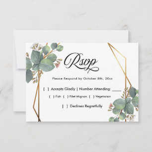 Cadre diagonale Eucalyptus RSVP