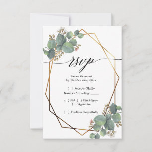 Cadre diagonale Eucalyptus RSVP