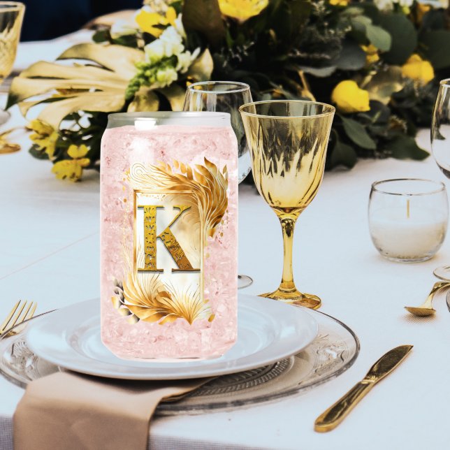 Cadre doré monogramme décoratif K (Créateur téléchargé)