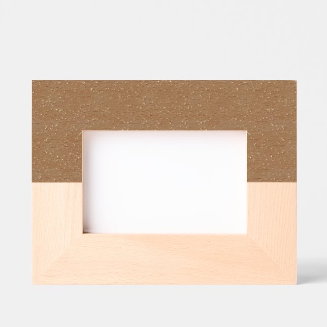 Cadre en bois horizontal personnalisé - noix et ér (Recto)