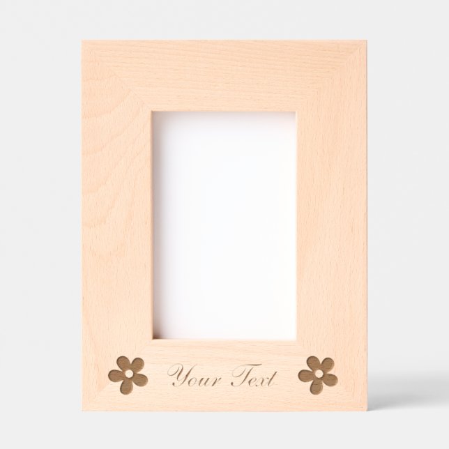 Cadre en bois personnalisé pour elle (Recto)