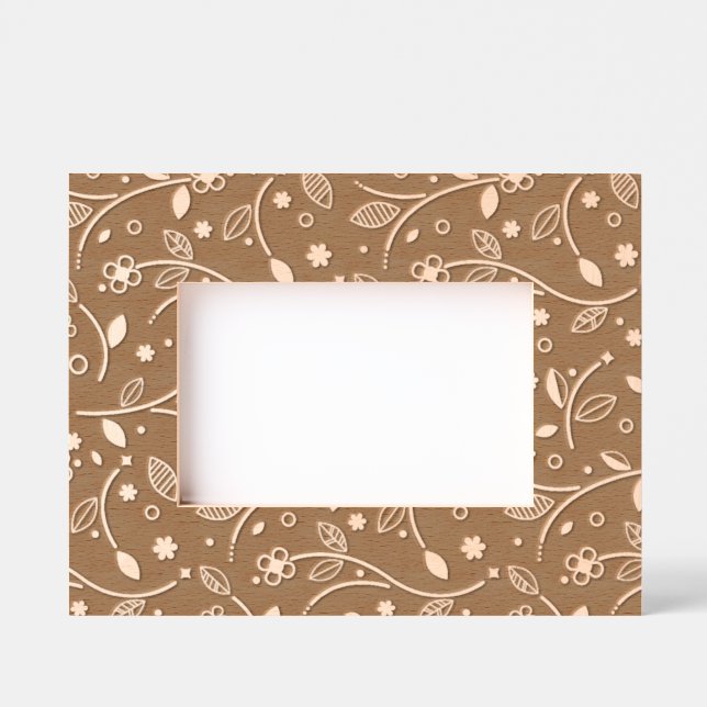 Cadre feutré Floral Design Etched Frames (Recto)