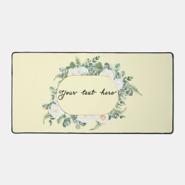 Cadre floral avec votre texte (Recto)