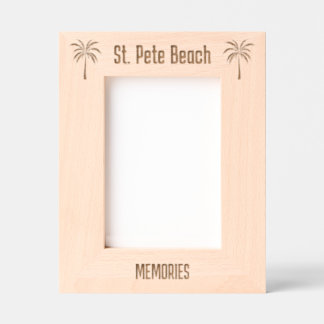 Cadre gravé au laser de St. Pete Beach Floride