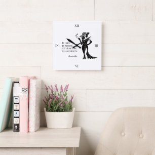 Cadre Horloge Murale de Style Glam Personnalisé av