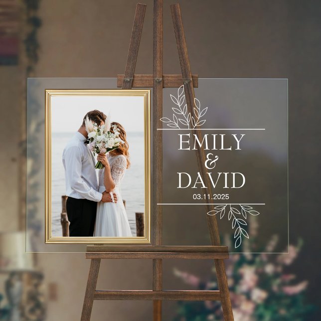 Cadre Mariage d'or Élégante typographie florale (Créateur téléchargé)