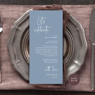 Cadre moderne Cadre Dîner Carte de remerciements