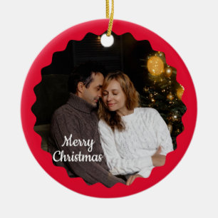 Cadre photo 2 Noël Ornement en céramique mignon