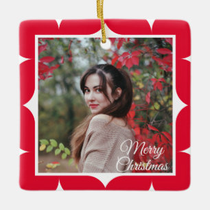 Cadre photo 2 Noël Ornement en céramique mignon