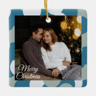 Cadre photo 2 Noël Ornement en céramique mignon