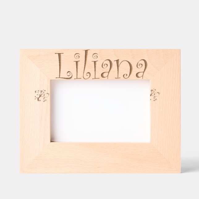 Cadre Photo à Poser "Lialana" – Cadeau nouveau né (Recto)