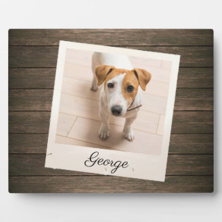 Cadre photo de compagnie en bois rustique Plaque p