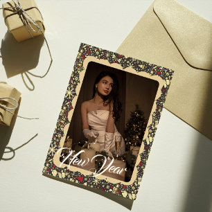 Cadre photo de décoration de Noël Carte de vacance