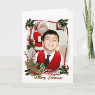 cadre photo de la carte de Noël