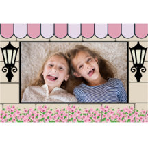 Cadre photo de poster pour anniversaire sur le thè