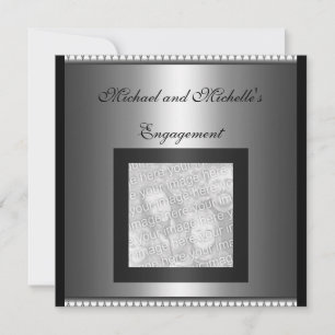 Cadre photo glamour invitation de fiançailles arge