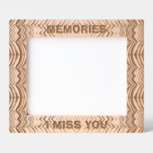 Cadre photo gravé au laser, "Souvenirs que vous me