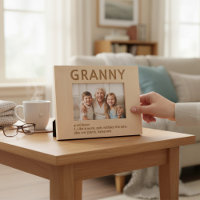 Cadre photo gravé laser Granny Definition