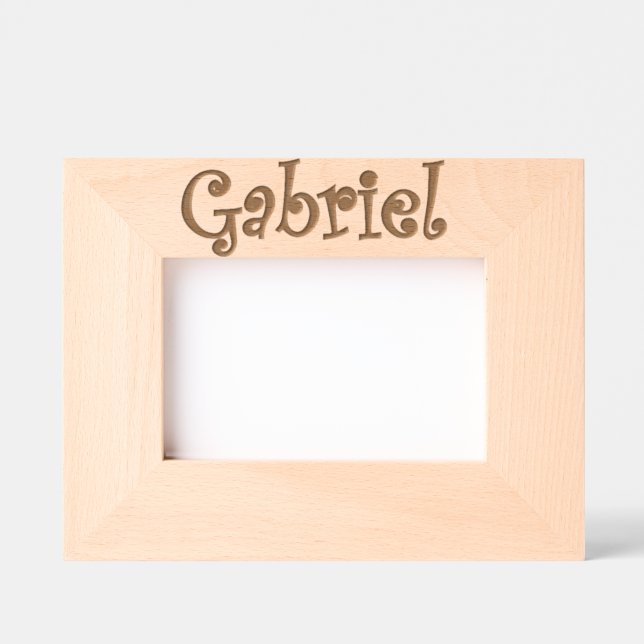 Cadre photo personnalisé Gabriel / Custom frame (Recto)