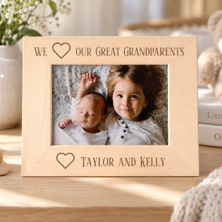 Cadre photo personnalisé pour arrière-grands-paren