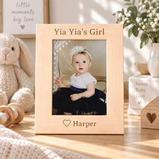 Cadre photo personnalisé pour la fille de Yia Yia