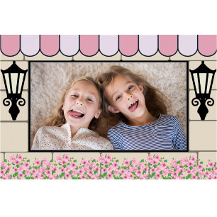 Cadre photo poster de thème d'anniversaire Parisie