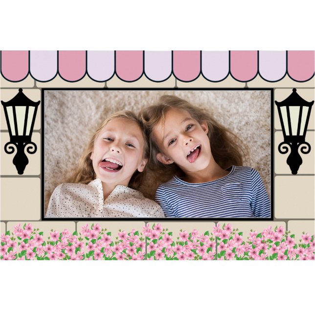 Cadre photo poster de thème d'anniversaire Parisie (Emily in Paris theme frame)