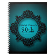 Cadre vintage en Bleu - 90e Anniversaire Livre d'h