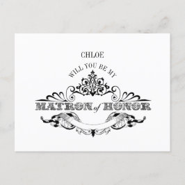 Cadre vintage Soyez ma carte d'honneur