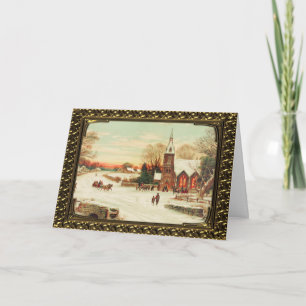 Cadres Country Christmas Services - Carte Vintage
