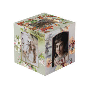 Cadres floraux vintages Cube photo