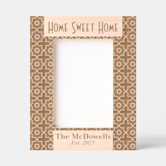 Cadres Gravés Accueil Sweet Home Moderne Laser Etched Image Fram