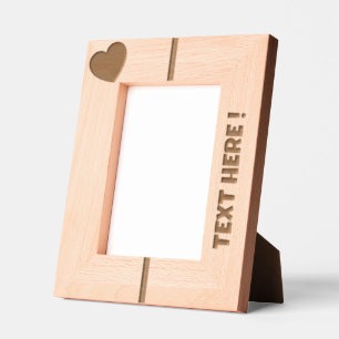 Cadres Gravés AJOUTER VOTRE PROPRE TEXTE en bois