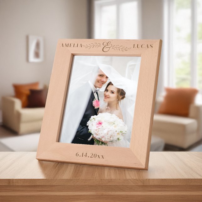 Cadres Gravés Ampersand moderne simple et Feuille personnalisé (Créateur téléchargé)