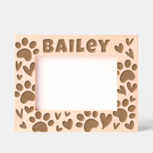 Cadres Gravés Animaux de compagnie Moderne Simple Cute Paws and 