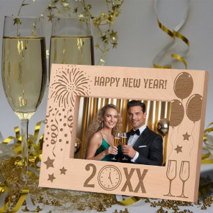Cadres Gravés Bonne fête du Nouvel An Customisée