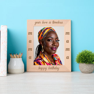 Cadres Gravés Bonne maman d'anniversaire personnalisée
