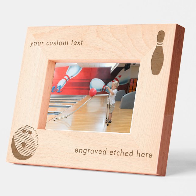 Cadres Gravés Boule de Bowling personnalisée gravée sur mesure (Personalized Custom Engraved Etched Bowling Ball)