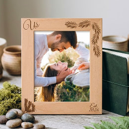 Cadres Gravés Cadeau de photo de couple pour la date de création